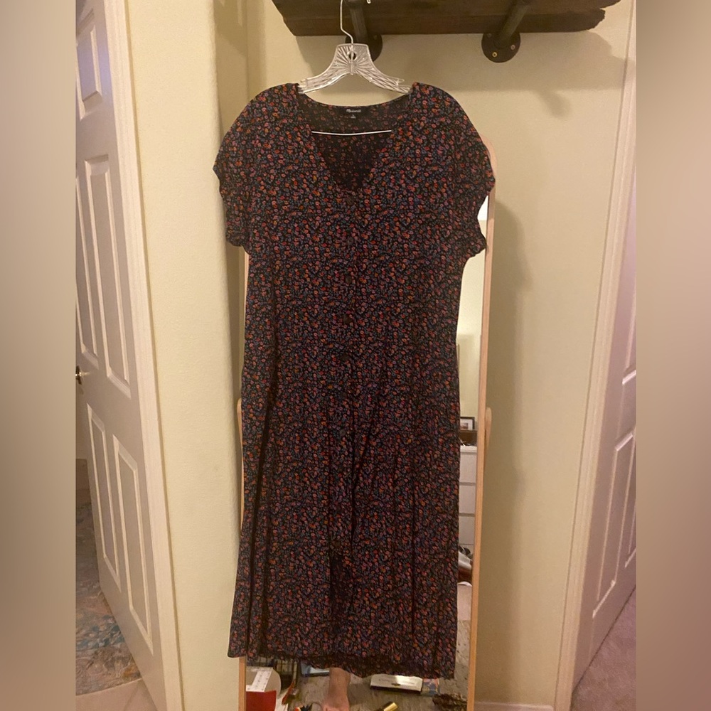 Madewell Floral MIDI Dress